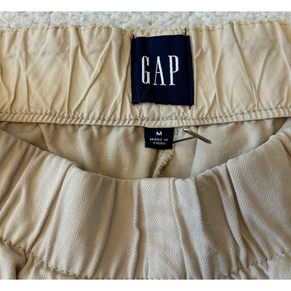 Gap Women's Twill Cargo Pants Mid Rise Pull On Stretch Casual Sz M Tan Utility - Picture 6 of 8